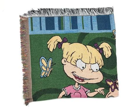 Vintage Rugrats Throw Blanket 90s Nickelodeon Tommy Pickles Etsy