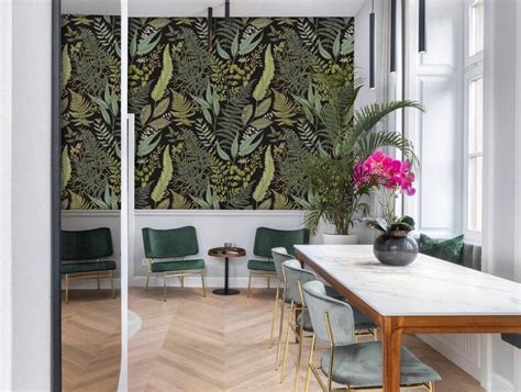 Botanical Plants Wallpaper Mural Nouqoush