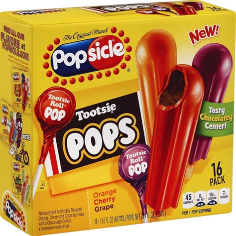 Popsicle Ice Pops Tootsie Pops 16 Ct Frozen Foods Baeslers Market