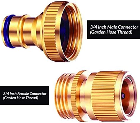 Direct Mfg Garden Hose Quick Connect 2 Sets Male And Female Ght Solid