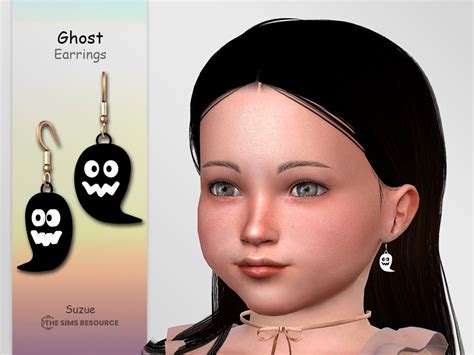 The Sims Resource Ghost Earrings Toddler Ghost Earrings Sims 4