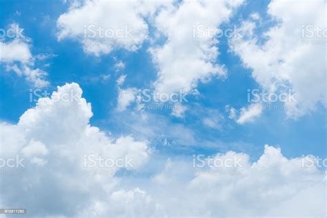 Clear Blue Sky Backgroundclouds With Background Stock Photo Download