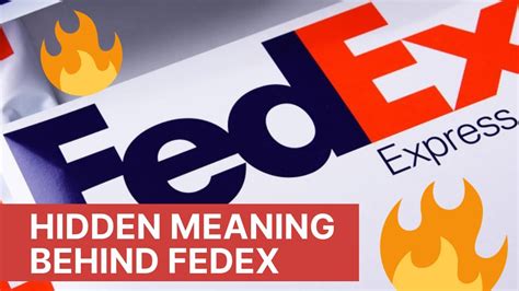 History Behind Fedex Hidden Meaning Behind Fedex Logo Revealing