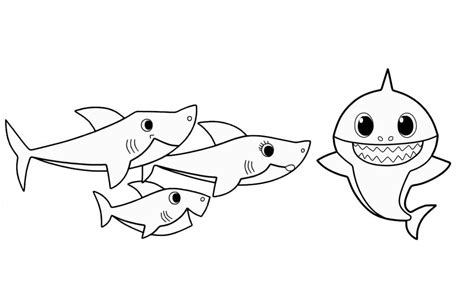 Here are a few more free baby shark coloring pages for you to print. Baby Shark and Pinkfong Coloring Pages. Print Free