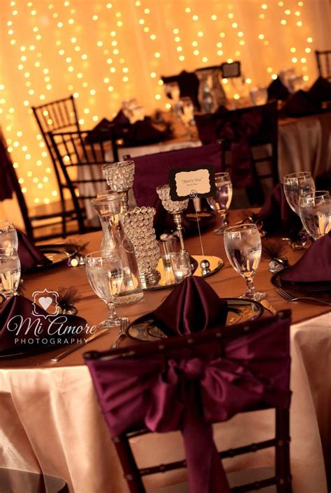 22 Burgundy Wedding Decorations Table