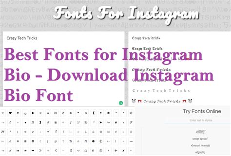 How To Use Different Font In Ig Bio