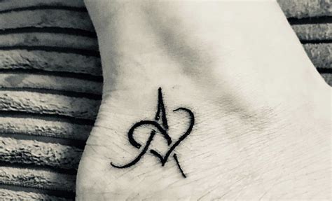 Letter A Tattoo With Heart Lemonwho