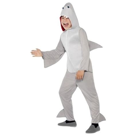 Hooded Shark Onesie Kids Discount Party Warehouse