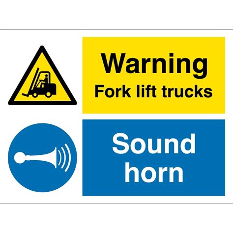 Fork Lift Trucks Sound Horn Signs From Key Signs Uk
