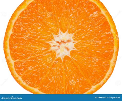 Sliced â€‹â€‹orange Stock Photo Image Of Curve Portion 30989544