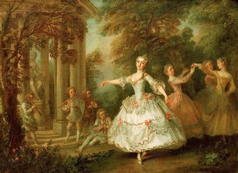 Portrait De La Danseuse Maria Sallé Ballet Painting Rococo Art