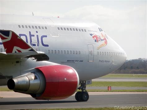 Virgin Atlantic B747 400 G Vroy Taxiing At Manegcc Flickr