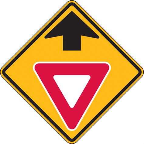 Lyle Yield Ahead Traffic Sign Mutcd Code W3 2 30 In X 30 In 3pmx4