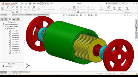 Solidworks Tutorial Electric Motor Complete Design And Assembly In