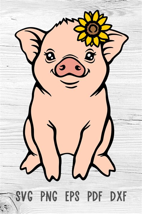 Pig Svg Farm Animals Svg Farmhouse Svg Layered Svg Files For Cricut By