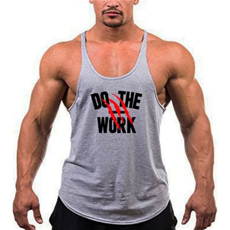 brand clothing fitness tank top men sexy bodybuilding stringer muscle shirt workout vest gyms