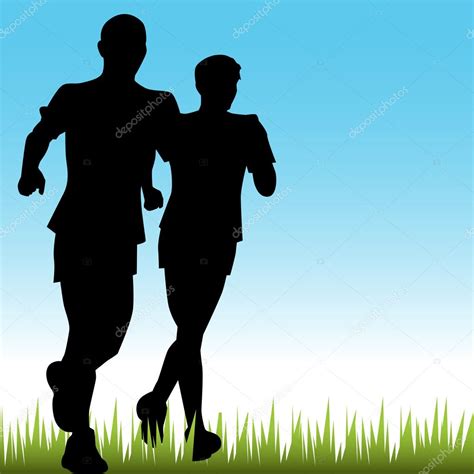Father Son Runners Stock Vector Image By ©cteconsulting 3984578