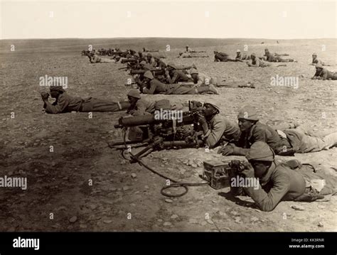 Machine Gun Corps Gaza Line Wwib Edit Stock Photo Alamy
