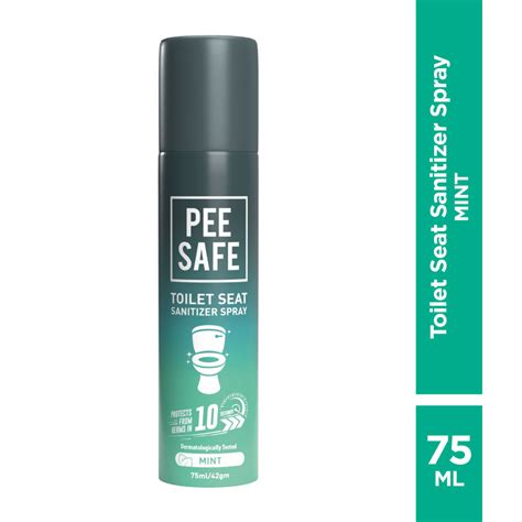 Buy Pee Safe Toilet Seat Sanitizer Spray Mint 75 Ml Online Purplle