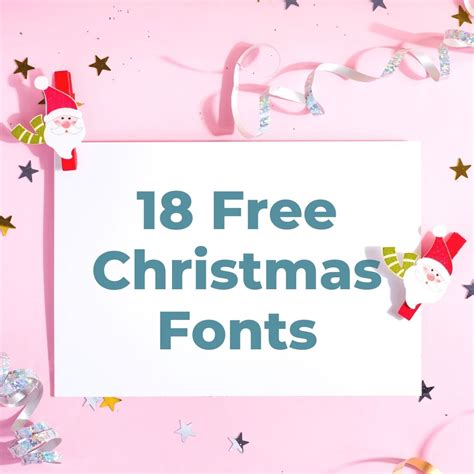 18 Free Christmas Fonts And More Angie Holden The Country Chic Cottage
