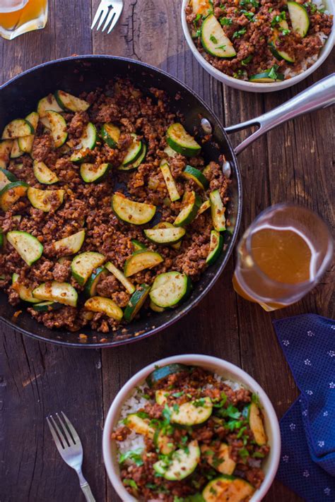 Zucchini Beef Skillet Recipe a One-Pot Paleo Dinner