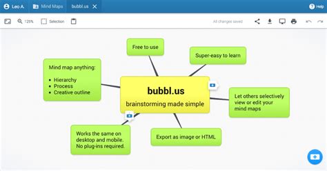 Bubbl Us Brainstorm And Mind Map Online Mind Map Create Mind Map