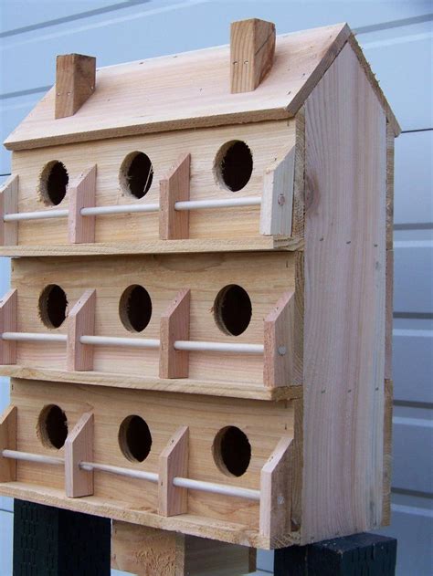 Purple Martin Bird House With 9 Seperate Compartments Western Red Cedar Free Shipping Martin