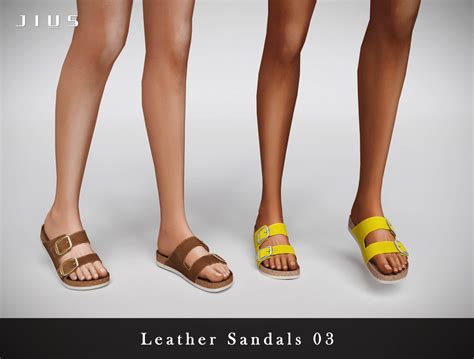 Sims 4 Vacation Collection Leather Sandals 03 The Sims Book