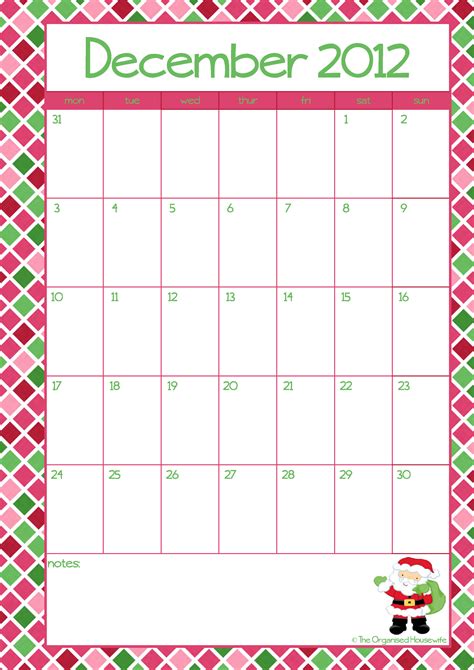 7 Best Images Of Printable December Christmas Day 2012 Christmas