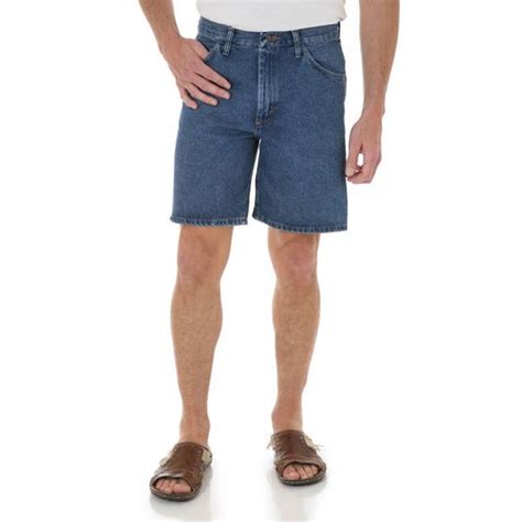 Rustler Mens Relaxed Fit Denim Shorts Dark Indigo 44 89f51df 44