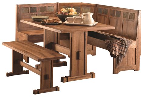 Amish Breakfast Nook Set In Solid Wood Ph