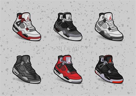 Air Jordan 4 Group Of 6 Poster In 2021 Jordans Sneakers Sneaker Posters