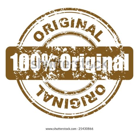 Grunge Stamp 100 Original Stock Vector Royalty Free 25430866