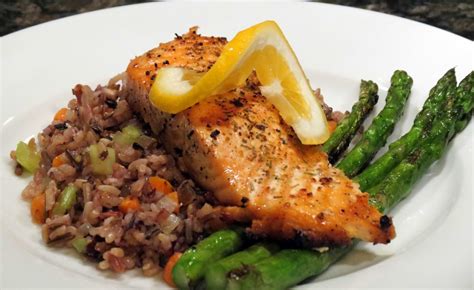 Salmon And Wild Rice Napoleon Ehealth Recipes