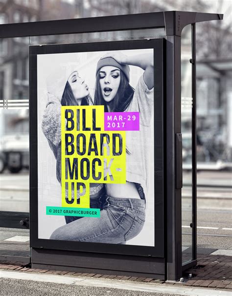 bus stop billboard mockup find  perfect creative mockups freebies  showcase