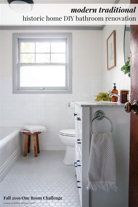 100 Diy Modern Traditional Full Bathroom Reno Reveal And Budget Week