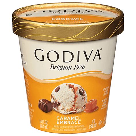 Godiva Ice Cream Caramel Embrace 14 Fl Oz Ice Cream Treats