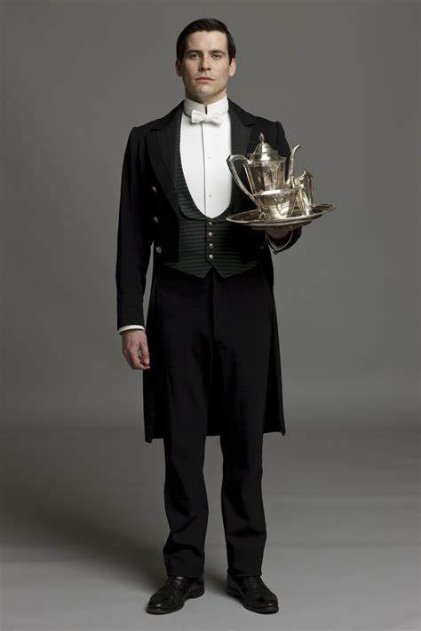Downton Abbey S1 Rob James Collier As Thomas Barrow 黒 ファッション 執事服