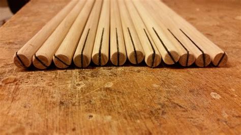 Ash Warbow Arrow Shafts With 1mm Fibre Inserts Fitted For Reinforcement