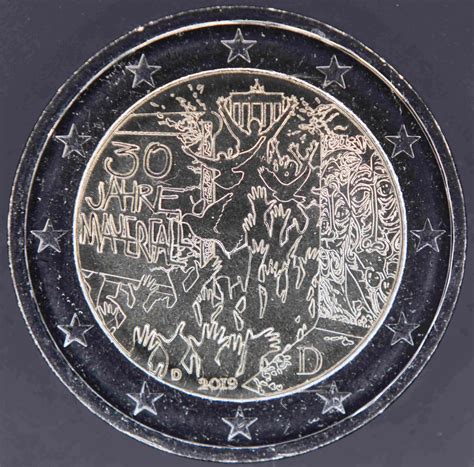 Germany 2 Euro Coin 2019 30 Years Since The Fall Of The Berlin Wall