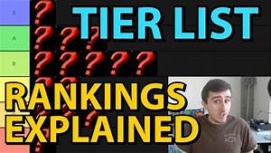 Tier List Rankings Explained Youtube