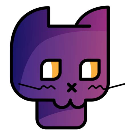 Black Cat Avatar Cartoon Icon Transparent Png And Svg Vector File