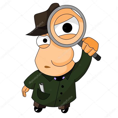 Detective With Magnifying Glass — Stock Photo © Regissercom 11137007
