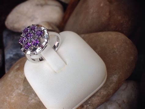 Unique Amethyst Silver Ring At Pabhada Jewelry