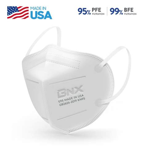 Bnx 100 Pack Kn95 Face Mask Disposable Particulate Kn95 Mask Made In