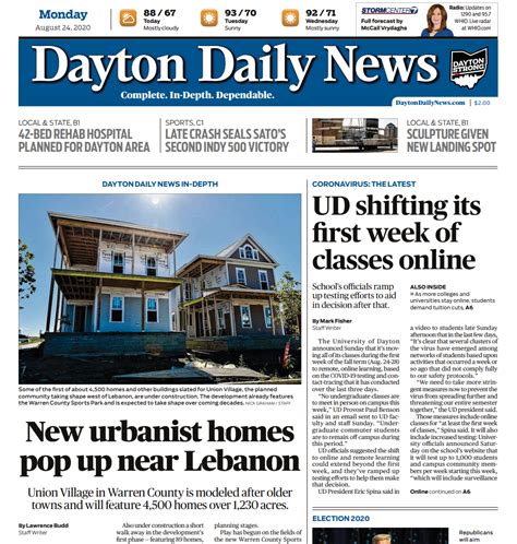 In The News In Depth Coverage From Dayton Daily News — The Town Of