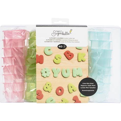 Sweet Sugarbelle Mini Alphabet Abc And Number Cookie Cutter Set