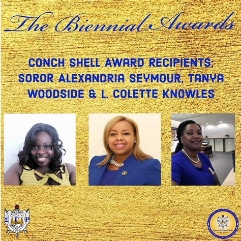 Congratulations To Our Conch Shell Award Winners Sigma Gamma Rho