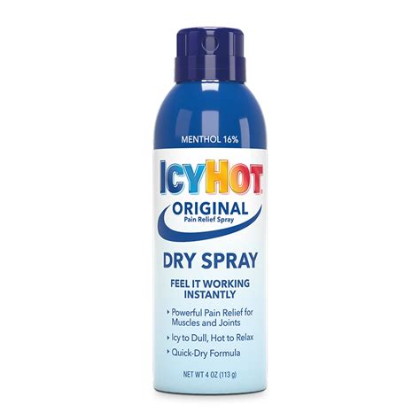 Icy Hot Maximum Strength Dry Spray 016 Menthol Shop Muscle And Joint