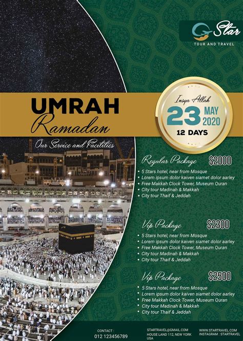 Umrah Ramadan Free Psd Flyer Template Free Psd